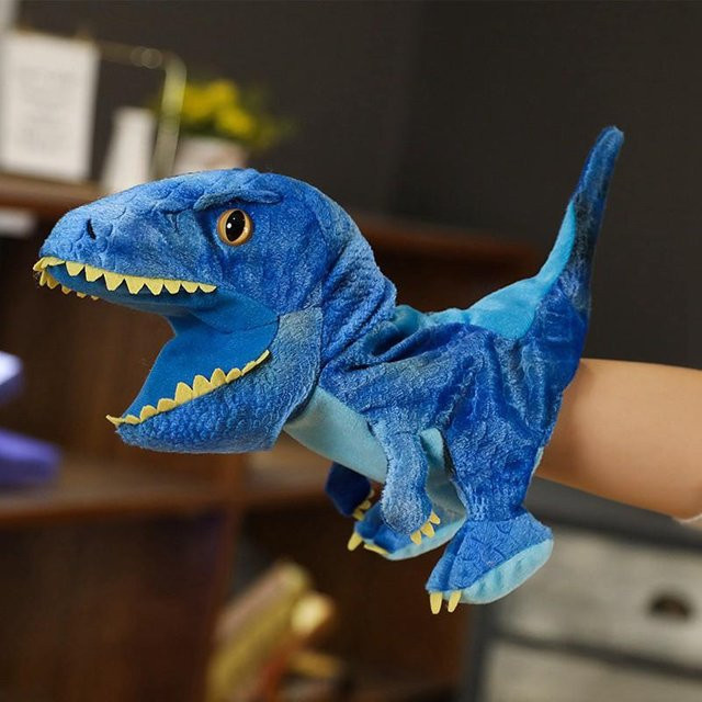 Kidsly Dinosaurier Handpuppen, Plüsch, ab 14 Jahren - Bild 1