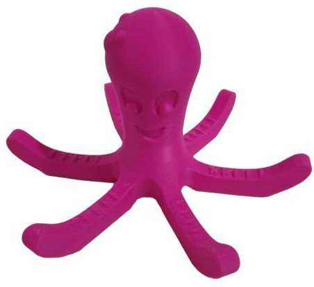 Oktopus Flaschentrocknerständer aus Kunststoff in Rose Rot für Tassen, Flaschen und Becher - Bild 1