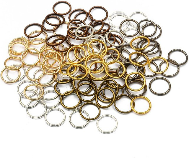 Beadia Accessories Biegeringe, silber, 1,2*12 mm, bunt - Bild 1