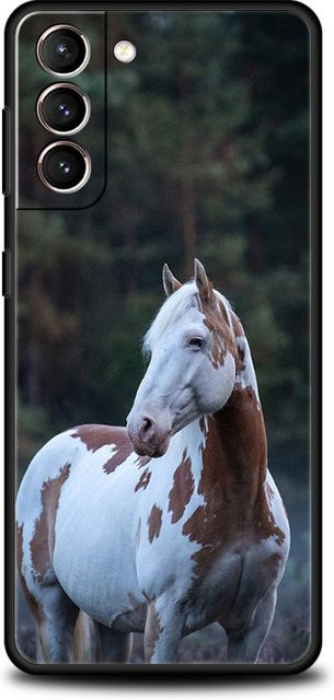 Handyhülle mit Pferdemotiv für Samsung Galaxy S26 S25 S24 S23 S22 S21 S20 FE Ultra Plus 5G in Multicolor aus weichem TPU - Bild 1