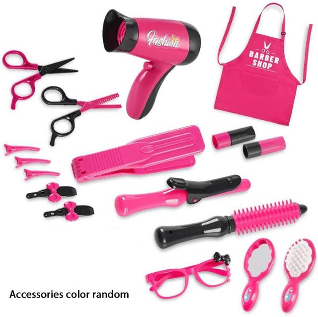 Topmix Rollenspiel Friseursalon-Set, 17-teiliges Set, pink - Bild 1