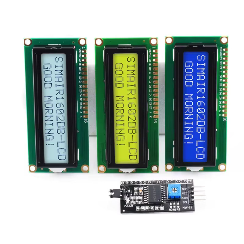 ZAVE LCD1602A LCD-Anzeigemodul mit I2C-Schnittstelle für Arduino, 16x2 Zeichen in Blau, Gelb, Grün oder Grau, 5V - Bild 4