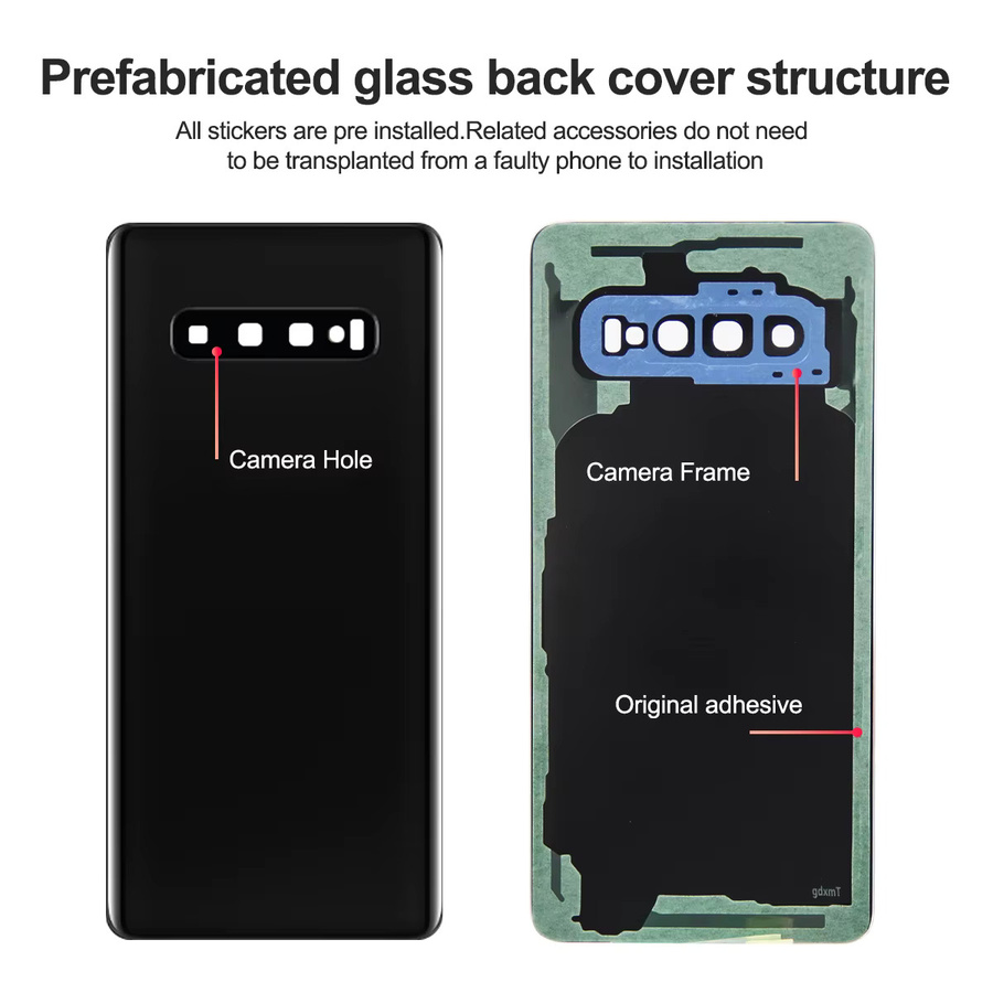 Samsung S10 Plus G975F G9750 Rückseitige Gehäuseabdeckung mit Kameralinse in Grün - Bild 2