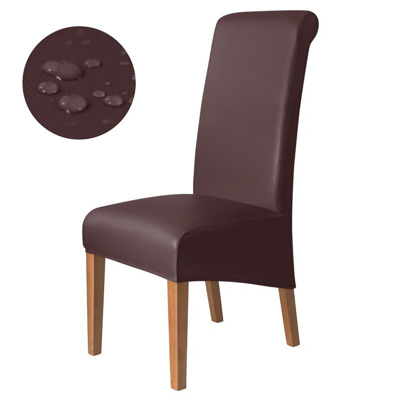 Yiran Furniture Wasserdichter Schrägsitz-Stuhlbezug aus PU-Kunstleder in Schwarz, B/T/H: 15 x 15 x 7 cm - Bild 3