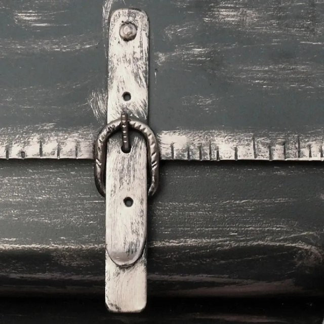 HMF Briefkasten Antik Silber B/T/H: 36 x 41 x 85 cm - Bild 1