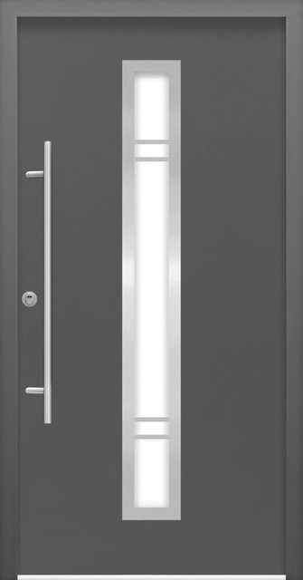 Splendoor Sicherheits-Haustür ThermoSpace Prime Palermo RC2 Komfort in Anthrazit mit Glaseinsatz, B/H: 110 x 210 cm - Bild 1
