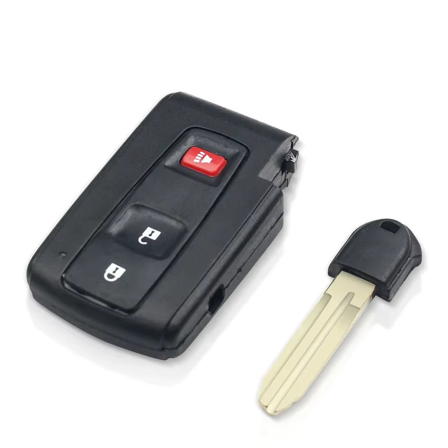 KEYYOU Ersatz Smart Schlüssel Hülle für Toyota Corolla Verso und Camry, 3 Tasten, Schwarz - Bild 2