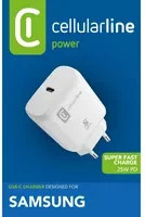 Cellularline Super Fast Charger PD 25W USB Typ-C Ladegerät in Weiß - Bild 2