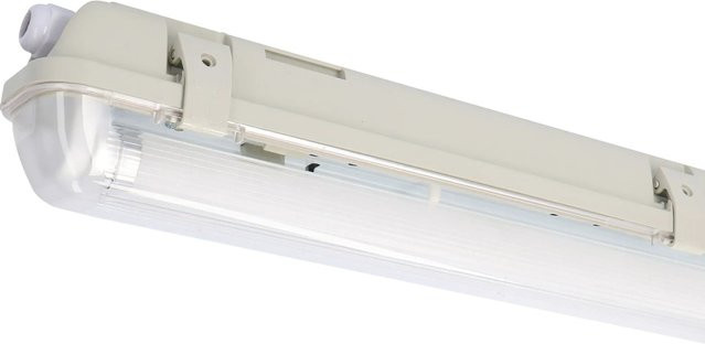 Shada LED-Wannenleuchte Grau, 14 W, 2100 lm, 4000 K, Länge: 120 cm - Bild 1