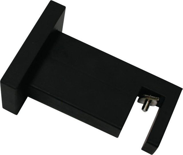 Schöner Wohnen Wandhalter Slim Matteo für Gardinenstangen Schwarz Matt - Bild 1