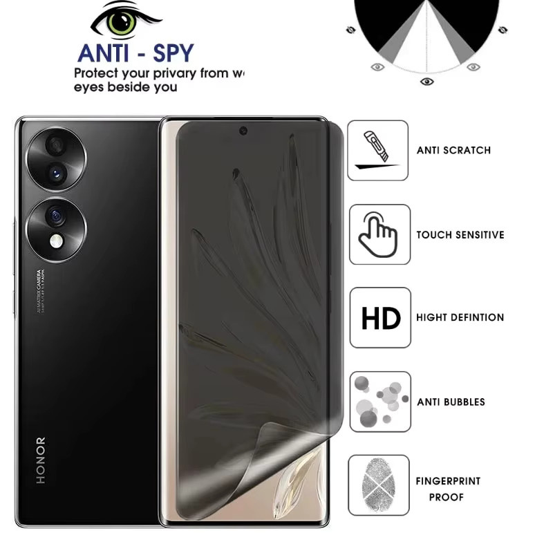 2 Stück transparente Hydrogel-Displayschutzfolien für Huawei Honor 9A 9C 9S 9X 9i 10 Lite 10i 8A 8C 8S 8X - Bild 3