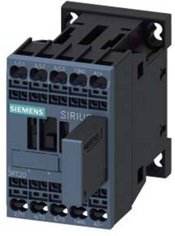 Siemens Leistungsschütz 3RT2016-2WB41 mit 3 Schließern, 690 V/AC, Schwarz - Bild 1