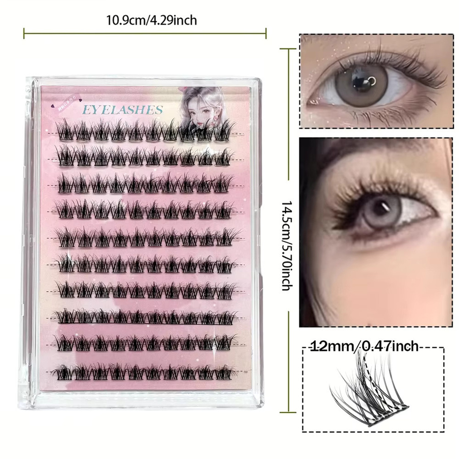 LIMEIKAI Selbstklebende Wimpern, Black, Unisex - Bild 2