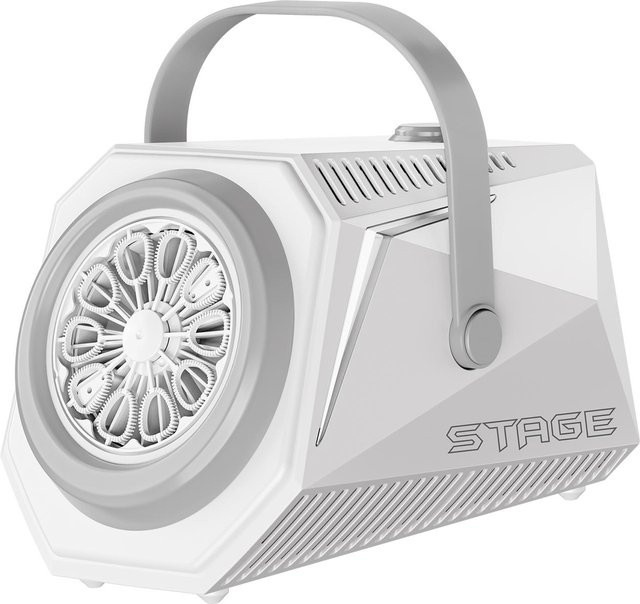 TOMTOP JMS Seifenblasenmaschine mit 10 Löchern und Lampe, weiß - Bild 1