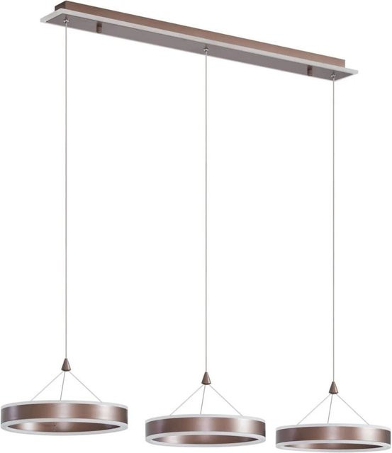 Lucande LED Kolo 10020120 Pendelleuchte Modern Braun 3-flammig dimmbar - Bild 1