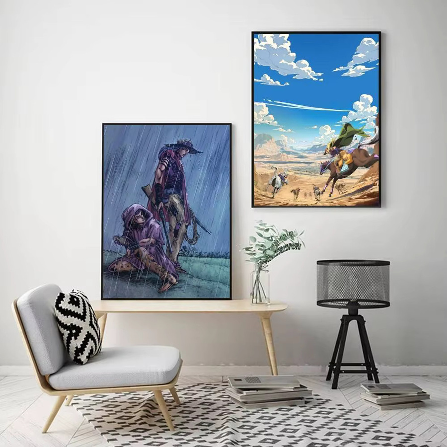 Jojo Anime S-Steel Ball Run Manga-Poster als Wandaufkleber in Mehrfarbig, Rechteckig - Bild 5