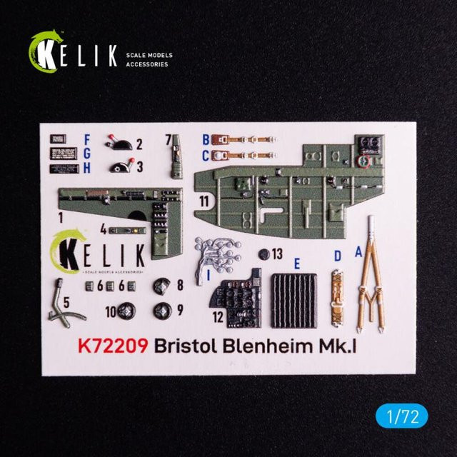 Airfix Bristol Blenheim Mk.1 - Interior 3D-Decals - Bild 1