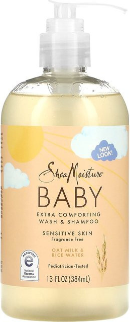 SheaMoisture Baby Shampoo, Hafermilch und Reiswasser, 384 ml, trockenes Haar - Bild 1