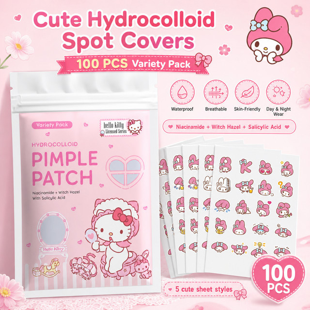Sanrio Hello Kitty Akne-Pflaster Hydrogel, 100 Stück, Unisex - Bild 1