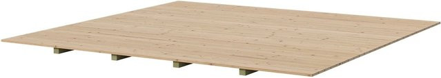 Weka Holzfußboden für Gartenhaus Killarney in Natur, B/T: 250 x 250 cm, Höhe: 1,6 cm - Bild 1