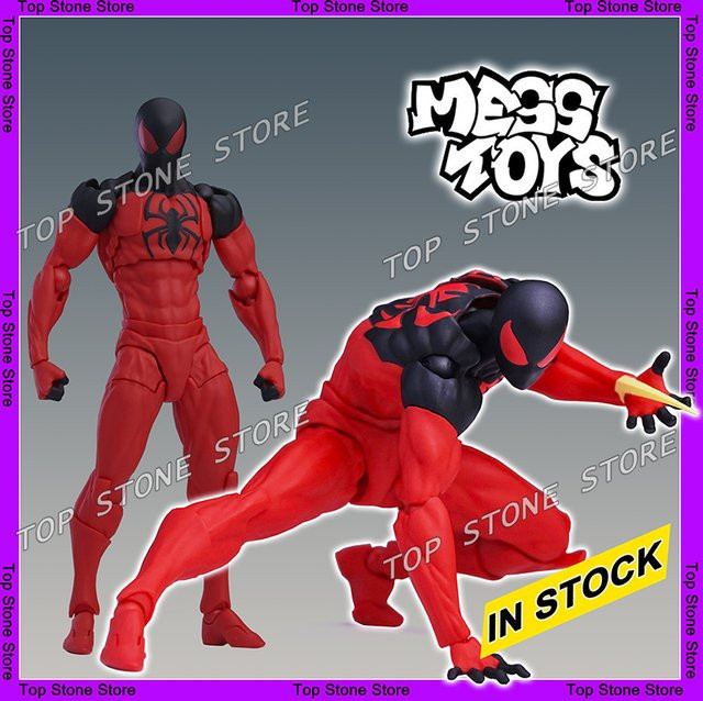 Mess Toys Marvel Scarlet Spider Actionfigur, Schwarz, Rot - Bild 1