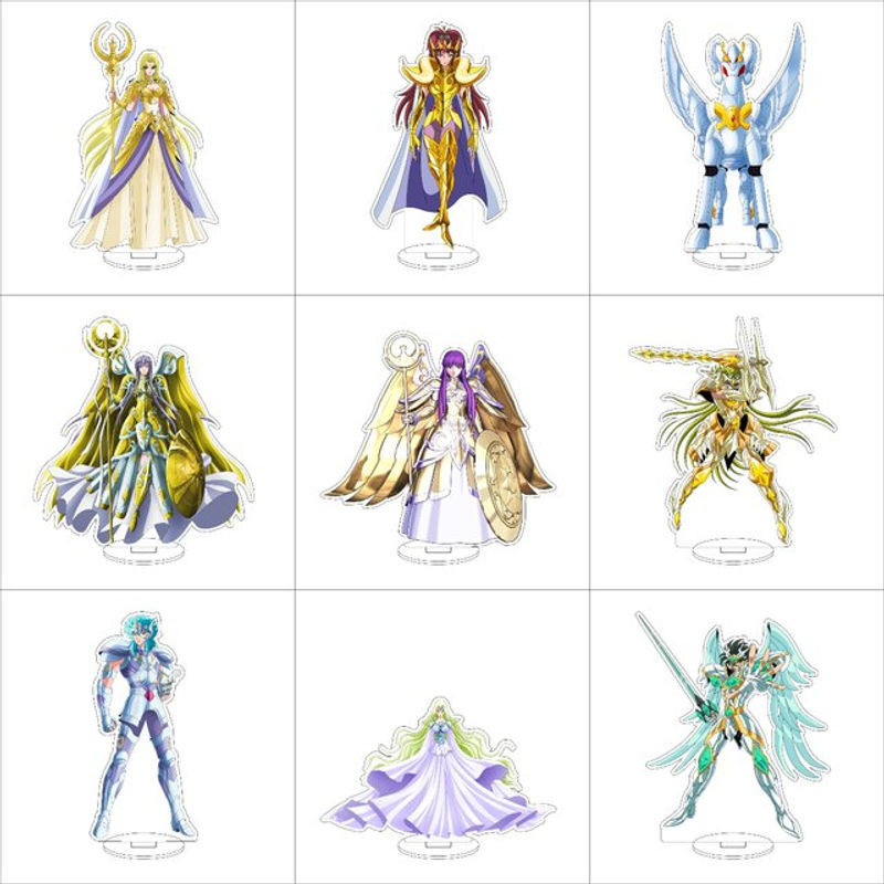 Saint Seiya Anime Acryl Aufsteller Figur Shion Shaka Kanon Aiolos Dekoration, Höhe: 16 cm, mehrfarbig - Bild 1