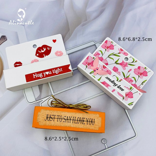 Alinacutle Metall-Stanzform Lippenstift-Box für Scrapbooking und Papierhandwerk in Multicolour - Bild 1