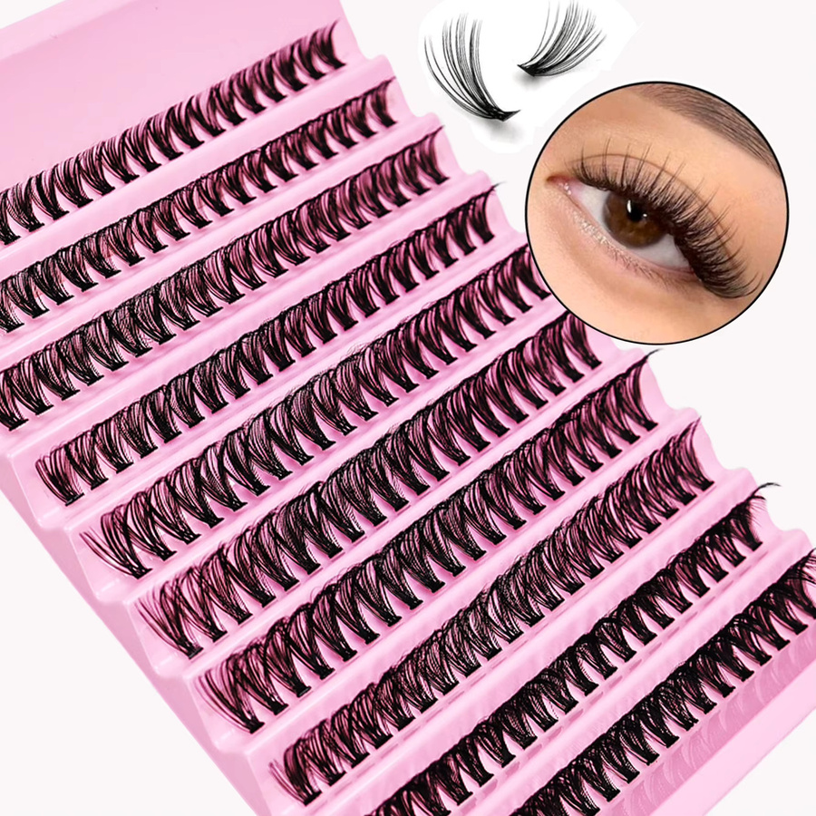 JIEFUXIN Einzelwimpern Set, 200 Stück, 8-16mm, Natürlicher Look, Unisex - Bild 5