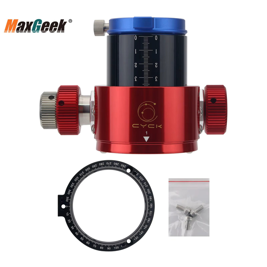 CYCK Teleskop-Fokussierer mit 16-Lagern und 55,5mm Durchmesser inklusive Konvex- und Rundadapter für Sky-Watcher 150 DOB Newton-Spiegelteleskope - Bild 4