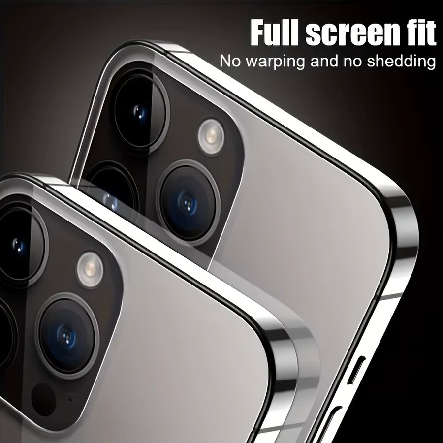 NNBILI 4er-Set Hydrogel-Schutzfolie für die Rückseite von iPhone (Modelle: 17 Pro Max, 17 Air, 16 Pro, 16, 15, 14, 13, 12, 11, 16e, 17e Plus, X, XS Max, Mini), transparent - Bild 3
