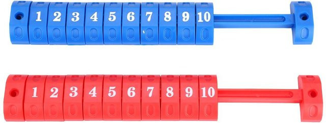ZuiyouSports Tischfußball Celsiusset, 2-teiliges Set, 10 Zahlen Zählwerk, Rot & Blau - Bild 1