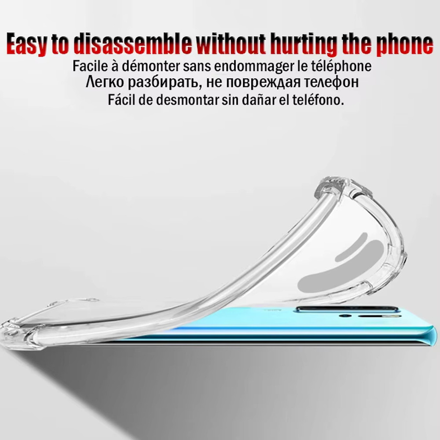 Transparente Silikon-Schutzhülle für Huawei P30 Pro, P20 Lite, P30 Lite und Mate 10/20/30 Pro, stoßfeste Handyhülle in Transparent - Bild 3