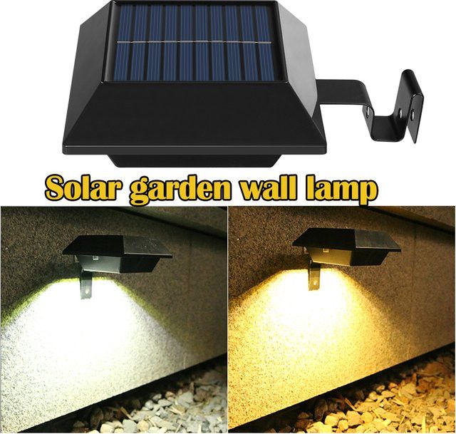DOUWENXI Solar-Gartenleuchte mit integriertem LED für Außenbereich und Zäune, wasserdichte Dekoleuchte für Terrasse und Landhaus - Bild 1