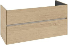 V&B Waschtischunterschrank Collaro in Nordic Oak mit mittigem Waschtisch, B/T/H: 126,1 x 48,0 x 48,0 cm - Bild 1