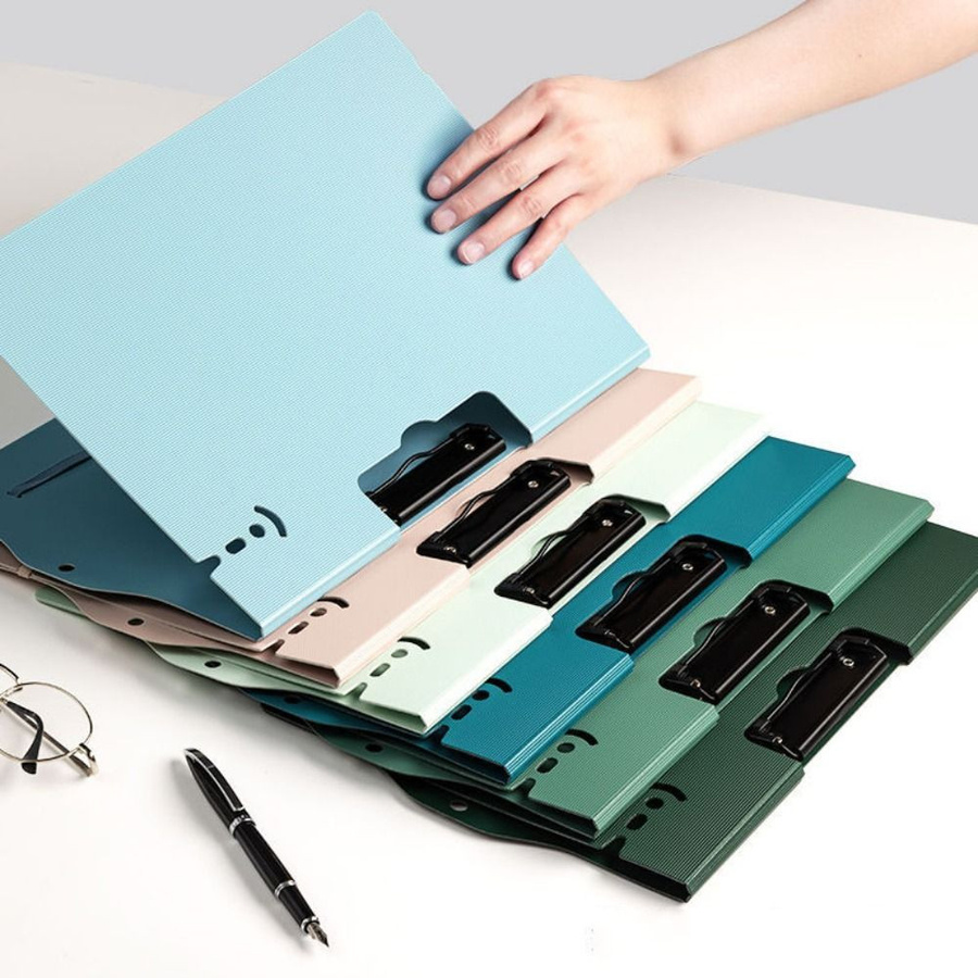 Yiran Furniture Wasserdichtes Klemmbrett A4 Memoboard mit Riemen und Schreibblock, faltbar und horizontal nutzbar - Bild 2