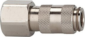 Riegler Schnellverschlusskupplung NW 2,7 aus Edelstahl 1.4404 in Silber mit G 1/8 IG - Bild 1