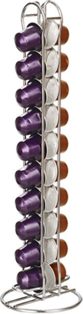 Nespresso Kaffeekapselhalter für 20 Kapseln, rotierender Kapselständer in Gold, Schwarz oder Silber zur Organisation deiner Kaffeekapseln - Bild 1