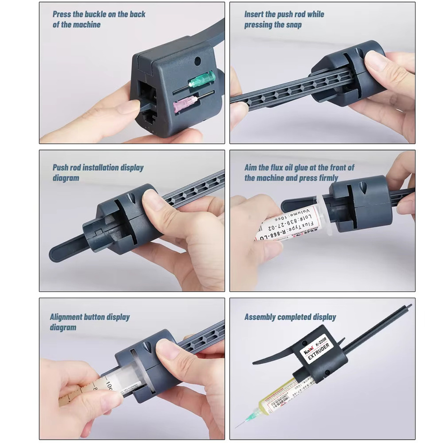 Kaisi K-2208 TubeMate Lötpaste-Extruder mit 2 Nadeln für grünes Öl und Klebstoffe - Bild 2