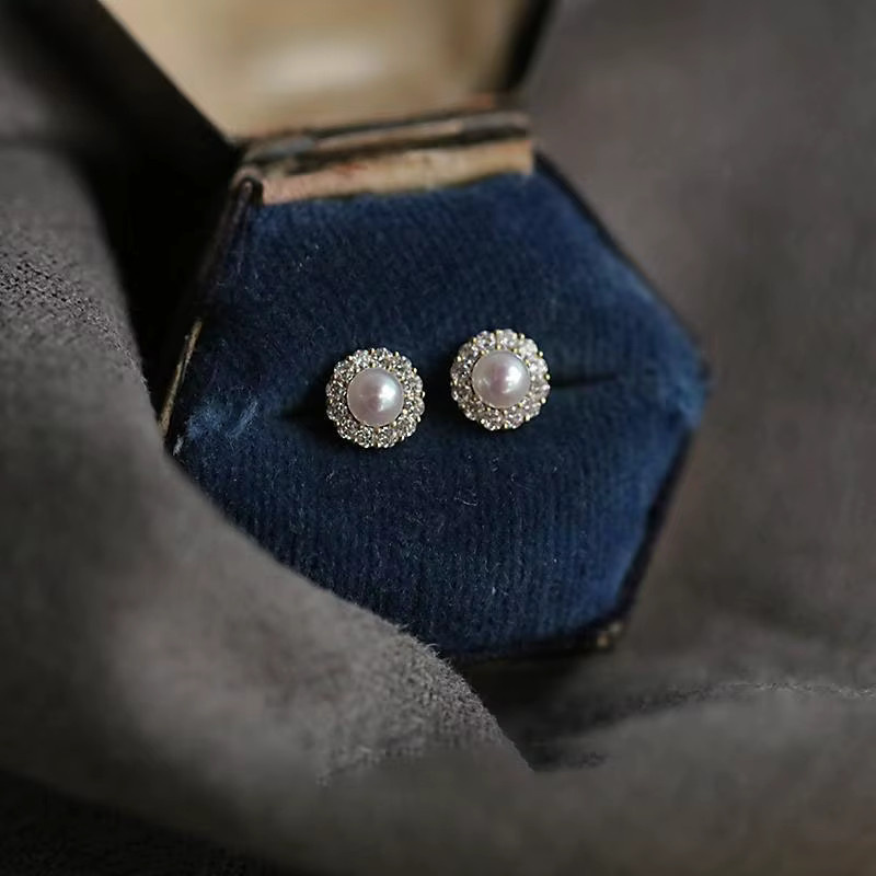 OBEAR Ohrringe, 925 Sterling Silber, Perlen, Zirkon, Damen - Bild 3