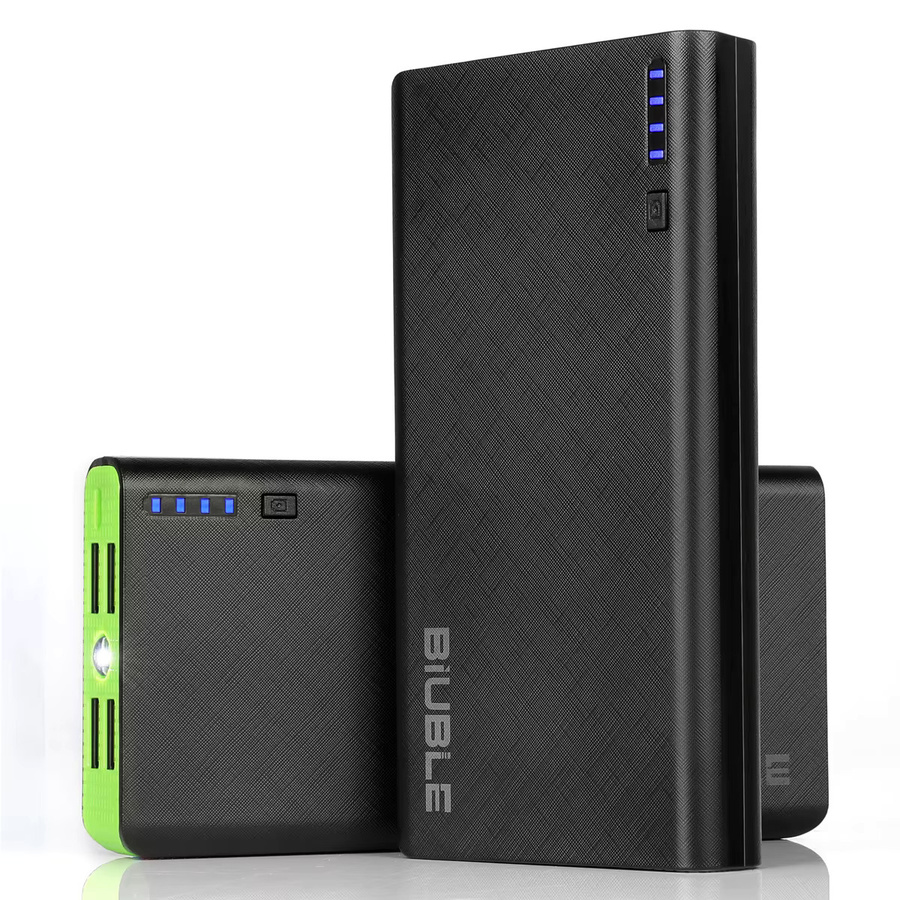 Tragbare Power Bank mit 20000 mAh Schnellladefunktion in Schwarz - Bild 2