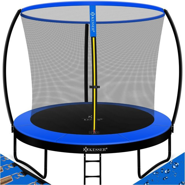 KESSER Gartentrampolin Trampolin mit Sicherheitsnetz und Leiter - Bild 1