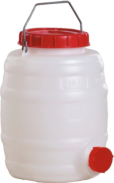 Graf Universal-Kunststofffass Rund aus Polyethylen, transparent - Bild 1