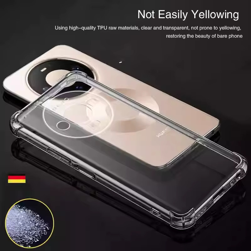 Stoßfeste Airbag Handyhülle aus Silikon für Huawei Mate Serie in Transparent - Bild 3