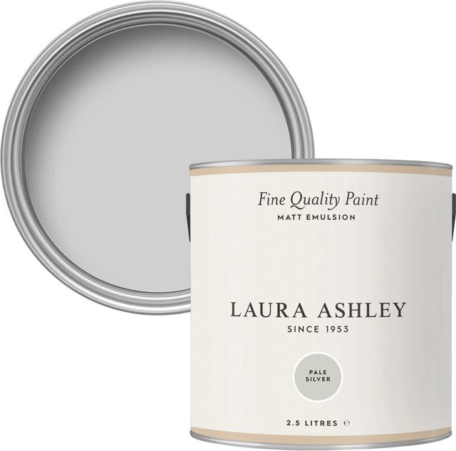 Laura Ashley Wandfarbe Pale Silver Grau wasserbasiert 2,5 l - Bild 1