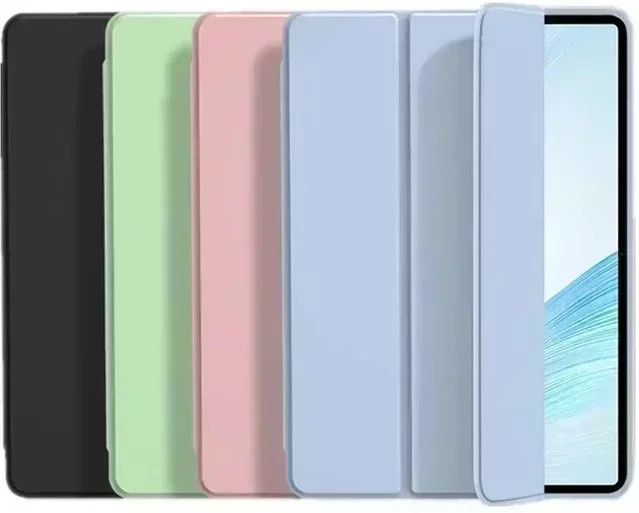 Weiche Silikon Schutzhülle für Lenovo Idea Tab Pro 2025 TB373FU und Xiaoxin Pad Pro 12,7 2025 TB375FC mit Standfunktion in Schwarz und Grün - Bild 1