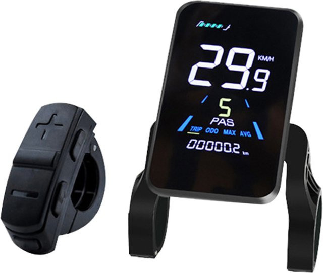 YOLIN YL81F LCD Display für E-Bikes und elektrische Roller, 36V-52V, Schwarz - Bild 1