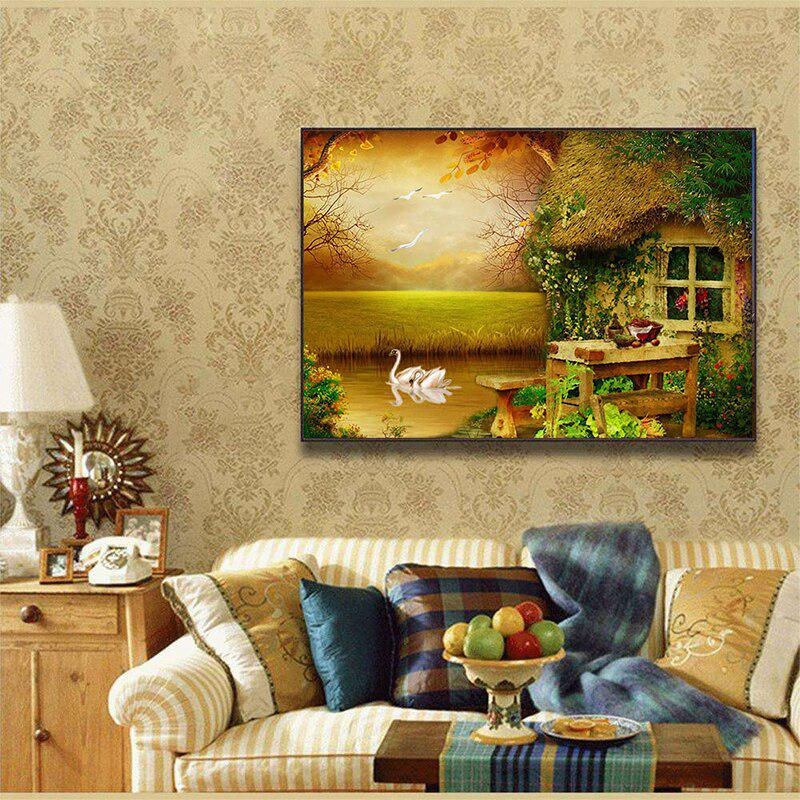FIYO Diamond Painting Landschaft Motiv als 5D Diamant-Mosaik Wandbild in Mehrfarbig, B/H: 30 x 20 cm - Bild 3