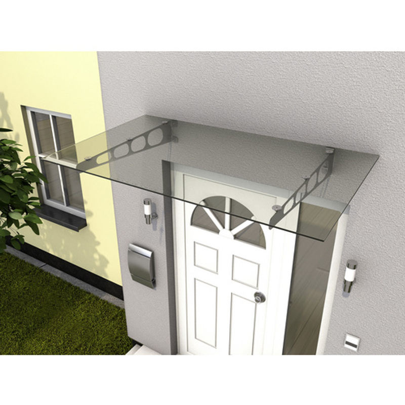 Gutta HD/LT 160 Edelstahlvordach aus VSG Glas in transparent - Bild 3