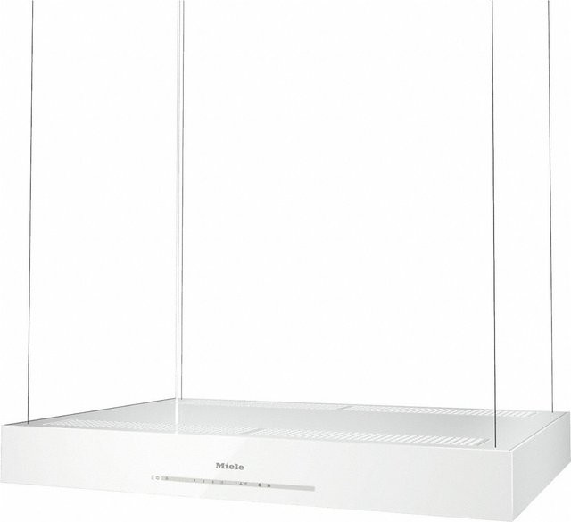 Miele DA 6708 D Aura Edition 6000 Inseldunstabzugshaube mit Umluft, Brillantweiß - Bild 1