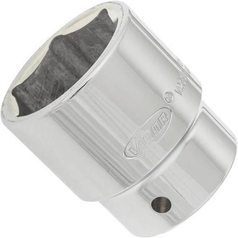 Vigour Steckschlüsseleinsatz V2334N mit Innensechskant-Profil, 38 mm, 3/4 Zoll Antrieb, Farbe: Silber, Gesamtlänge: 60 mm - Bild 1